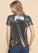 Load image into Gallery viewer, Metallic basic t-shirt
