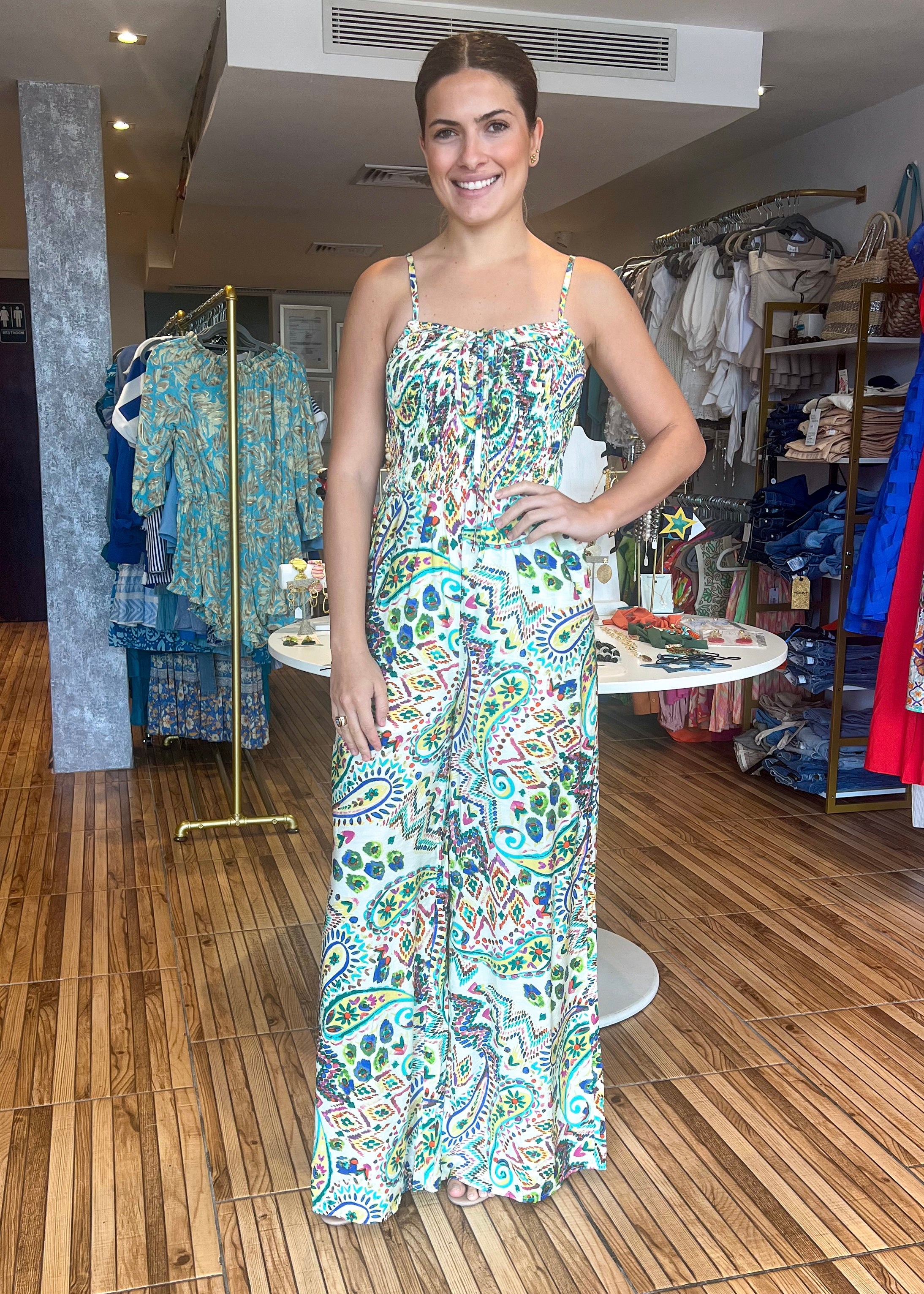 Mariah Paisley Print Jumpsuit